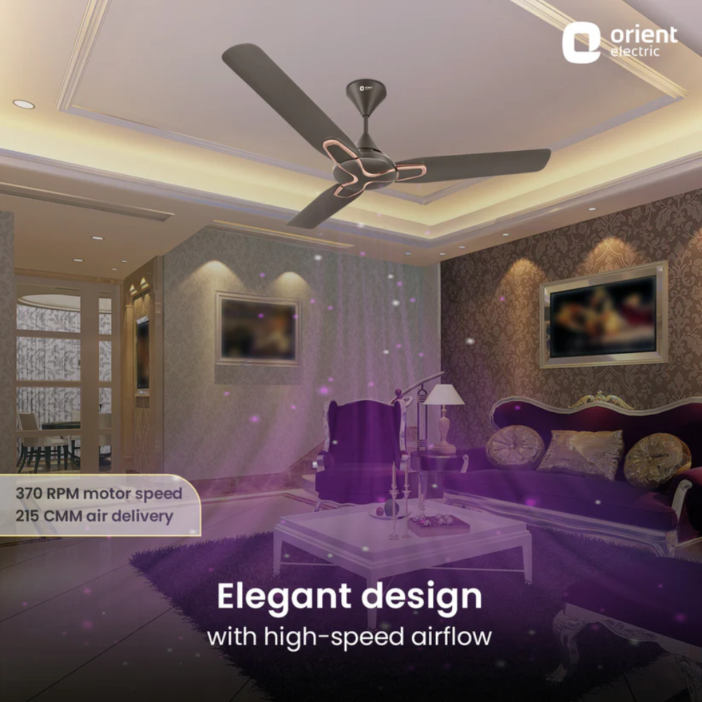 JAZZ ANTI DUST DECORATIVE CEILING FAN 1200MM METALLIC BRONZE COPPER